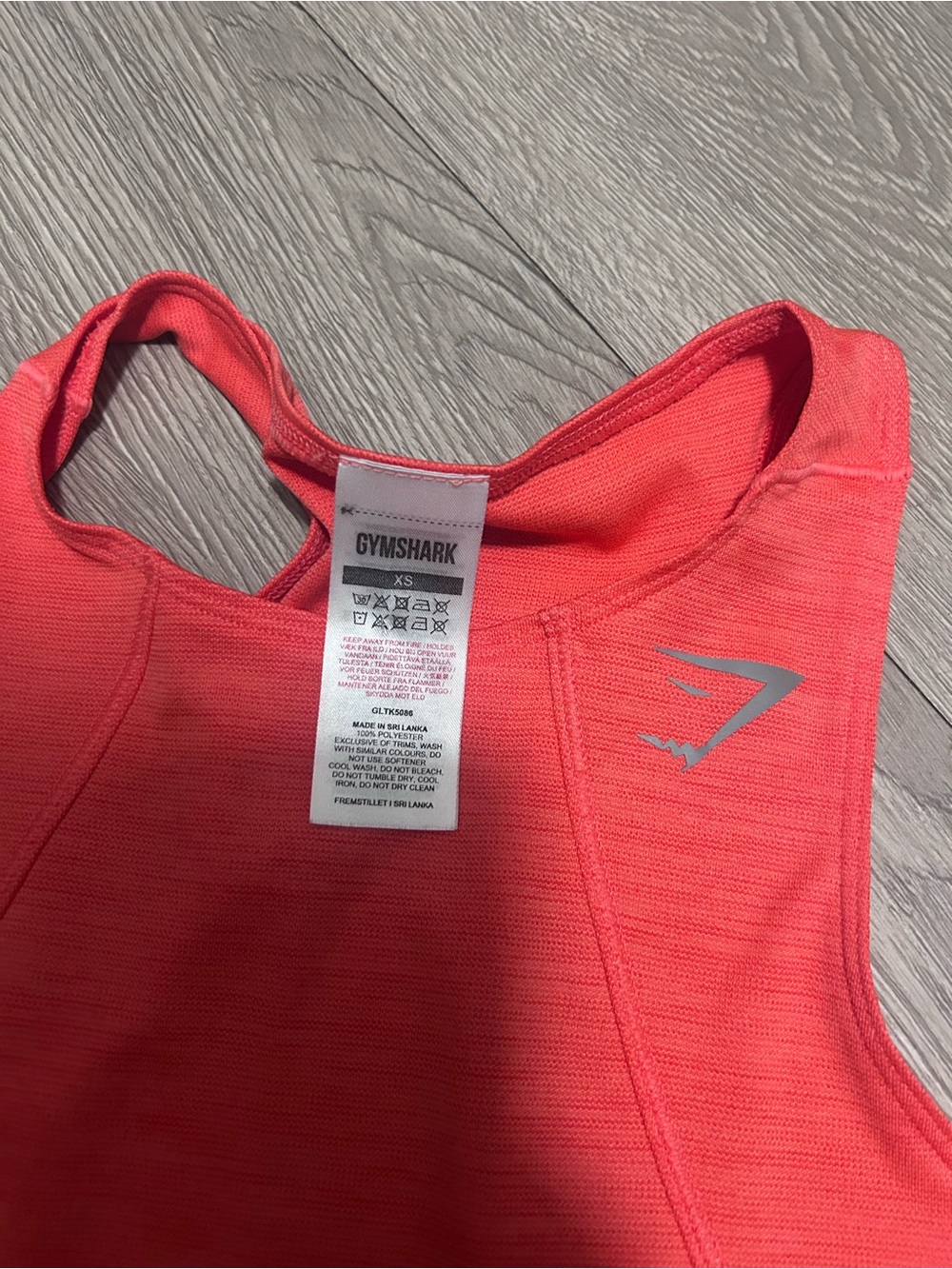 Gymshark Coral Racerback Performance Tank - Picture 3 of 4